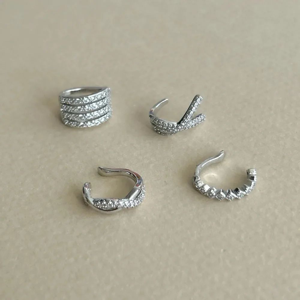 Crystal Ear Cuff Set #2000 - Picture 3 of 5